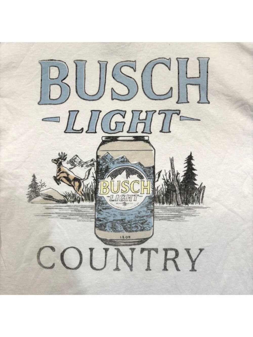Junk Food Clothing x Busch Light Country T-Shirt Size Medium - Picture 2 of 4